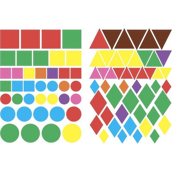 Геометричні наліпки. Знайди за формою (українською мовою)
