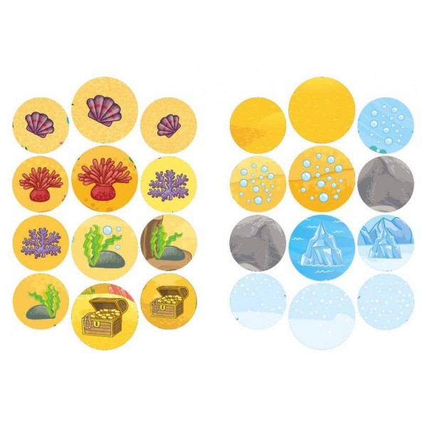 Граємо в хованки. З морськими мешканцями (+ наліпки) (українською мовою)