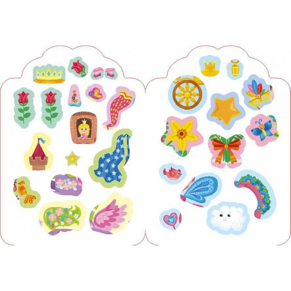 Грай-наліпляй. Принцеси (+ наліпки) (українською мовою)