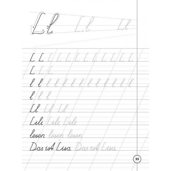 Каліграфія для першокласників. Прописи з німецької мови (українською мовою) (німецькою мовою)