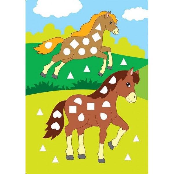 Картинки з мозаїки. Збираю ферму (українською мовою)