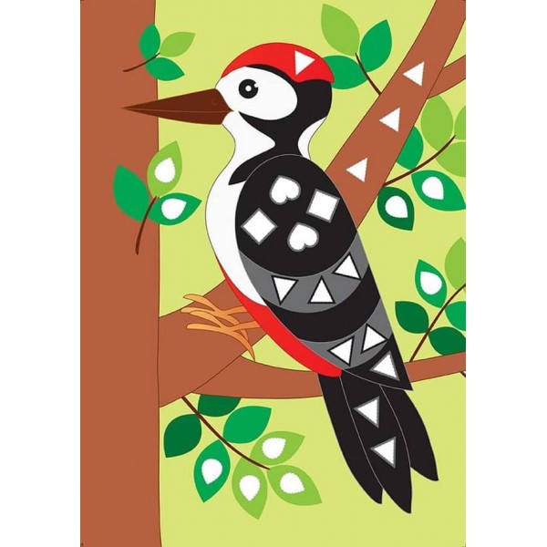 Картинки з мозаїки. Збираю ліс (українською мовою)