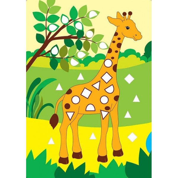 Картинки з мозаїки. Збираю зоопарк (українською мовою)