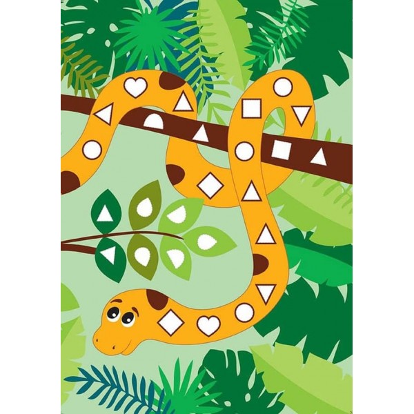 Картинки з мозаїки. Збираю зоопарк (українською мовою)