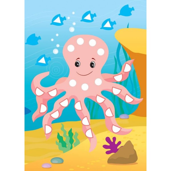 Картинки з мозаїки. Збираю море (+ наліпки)