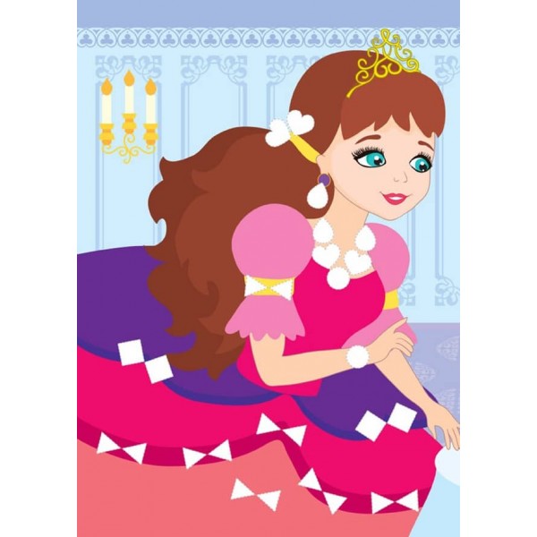 Картинки з мозаїки. Прикрашаю принцес (+ наліпки)