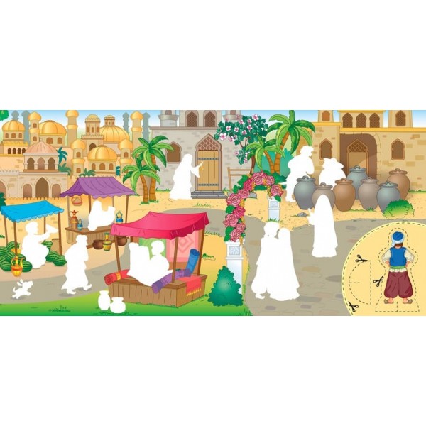 Казки по складах. Алі-Баба і сорок розбійників (+ наліпки) (українською мовою)