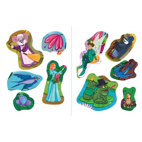 Казки по складах. Дюймовочка (+ наліпки) (українською мовою)