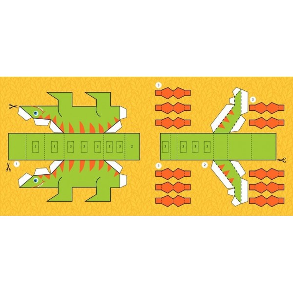 Конструктор з наліпок. Дивовижні динозаври