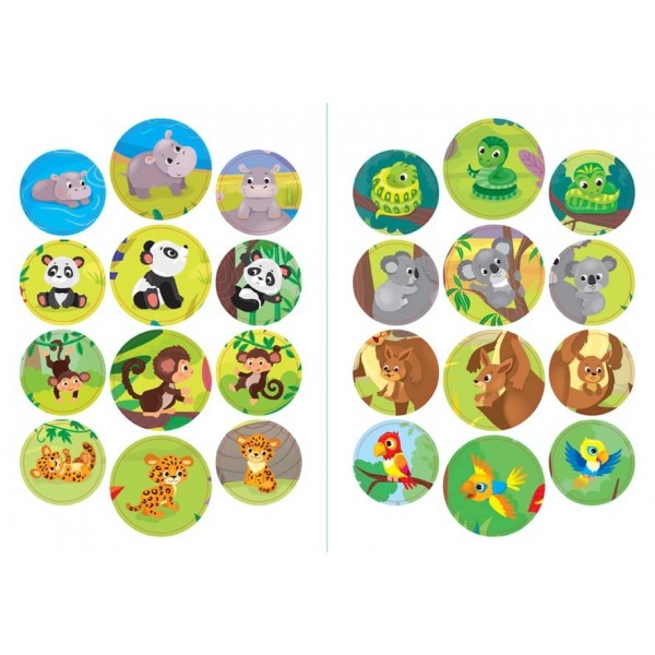 Мами й малюки. Зоопарк (+наліпки) (українською мовою)