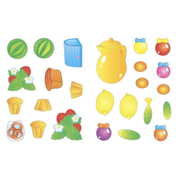 Наліпки для розвитку дитини. Їстівний — неїстівний