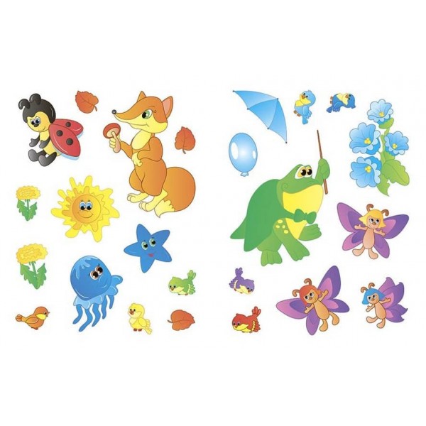 Наліпки для розвитку дитини. Кольори