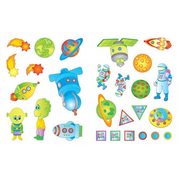 Наліпки для розвитку дитини. Космос