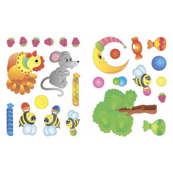 Наліпки для розвитку дитини. Один — багато