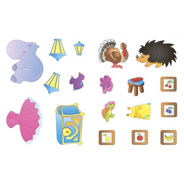 Наліпки для розвитку дитини. Протилежності