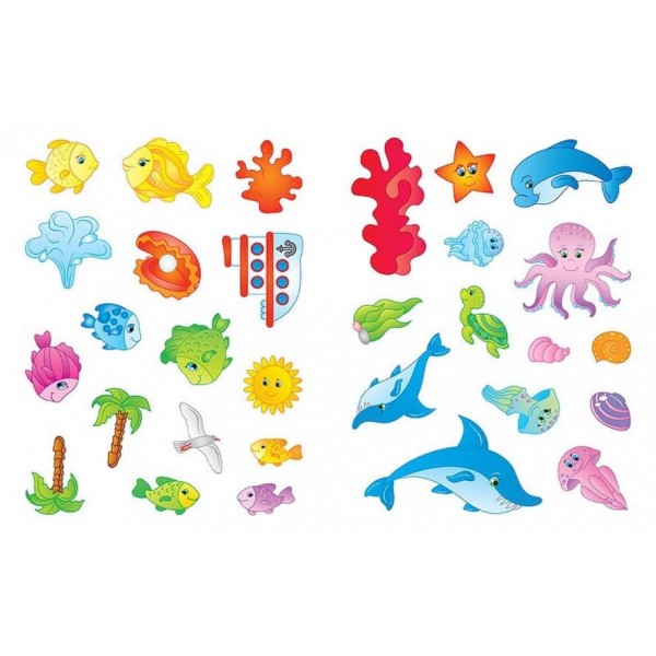 Наліпки для розвитку дитини. У морі