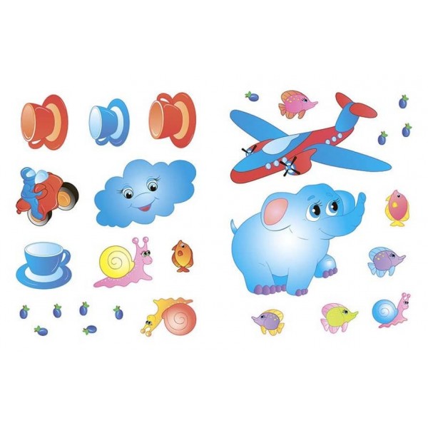 Наліпки для розвитку дитини. Великий — маленький