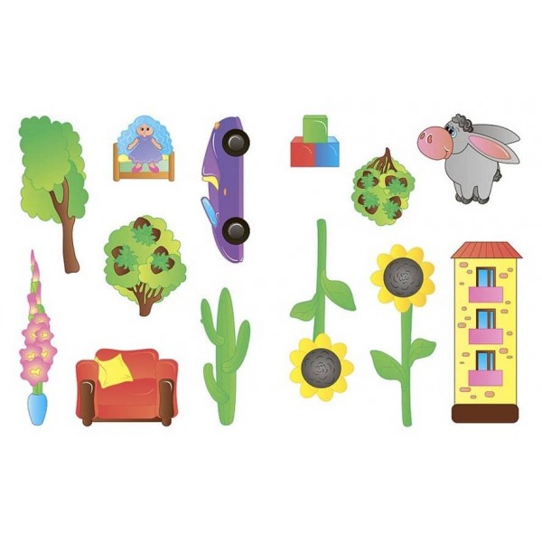 Наліпки для розвитку дитини. Високий — низький