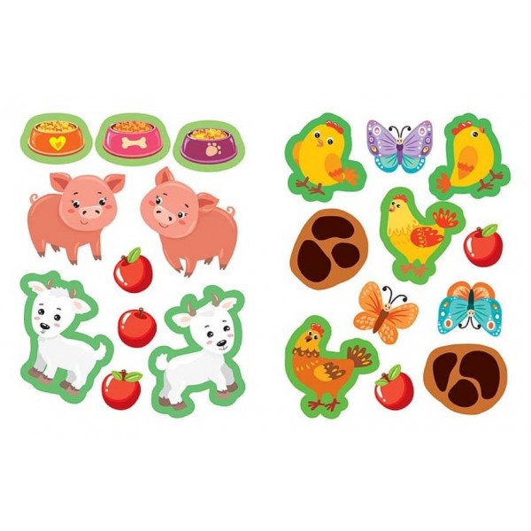 Наліпки для найменших. Курча (українською мовою)