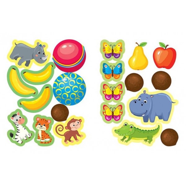 Наліпки для найменших. Слоненя (українською мовою)