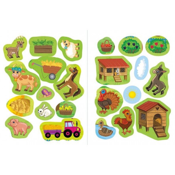 Наліпки-навчалки. Гомінка ферма. Noisy Farm (українською мовою)