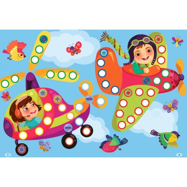 Наліпки-майструвалки. Гвинтики й болтики (українською мовою)