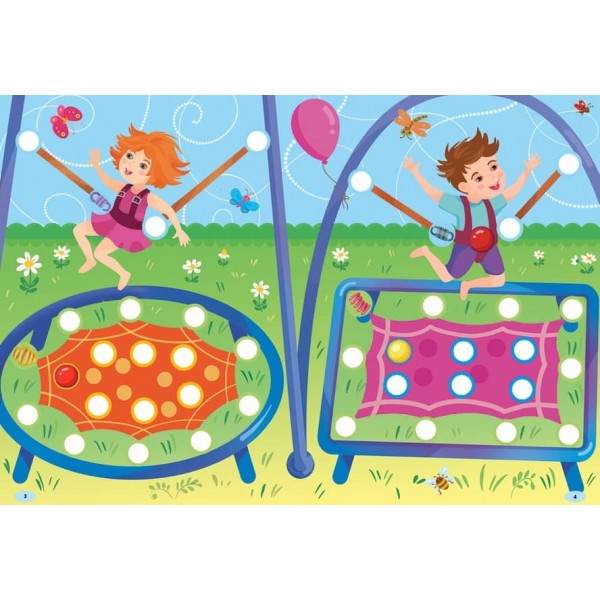 Наліпки-майструвалки. Кружечки й пружинки (українською мовою)