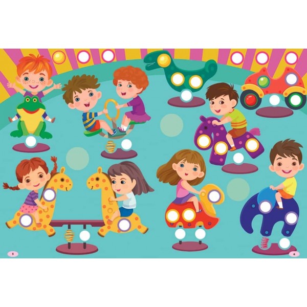 Наліпки-майструвалки. Кружечки й пружинки (українською мовою)