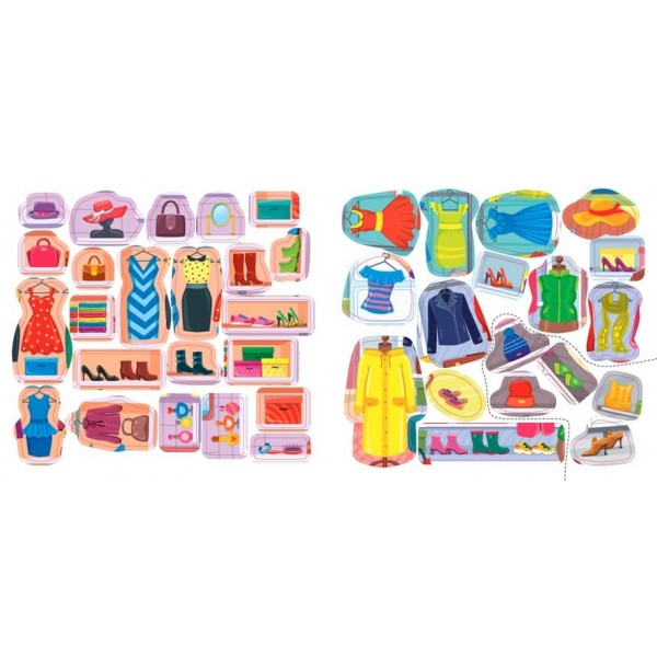 Наліпки-помічниці. Гардероб модниці (з наліпками)