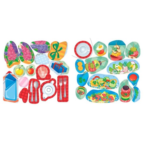 Наліпки-помічниці. Святковий стіл (з наліпками)