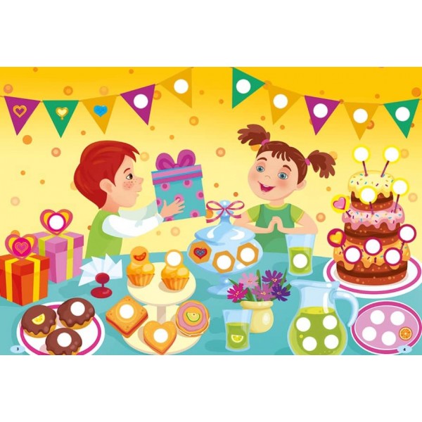 Наліпки-прикрашалки. Сердечка й дольки (українською мовою)