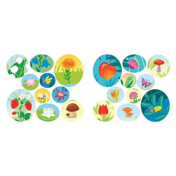 Назви. Розфарбуй. Наклей. Кружляю та повзаю (з наліпками)