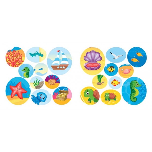 Назви. Розфарбуй. Наклей. Плаваю та пірнаю (з наліпками)