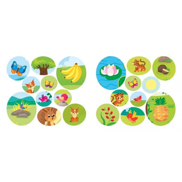 Назви. Розфарбуй. Наклей. Стрибаю та бігаю (з наліпками)