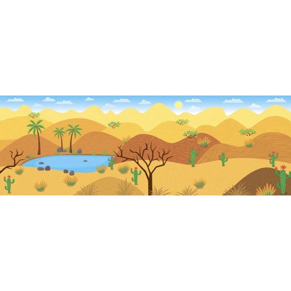 Панорамка-енциклопедія. Спекотна пустеля (+ багаторазові наліпки) (українською мовою)