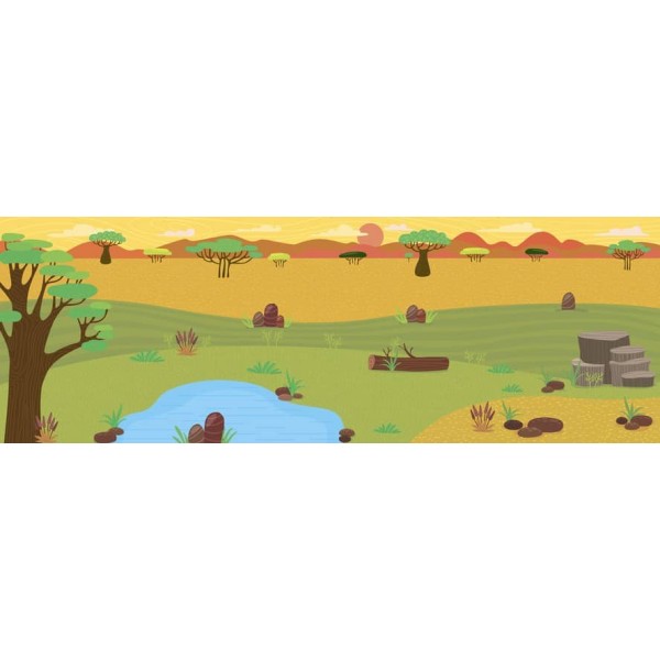 Панорамка-енциклопедія. Загадкова Африка (+ багаторазові наліпки) (українською мовою)