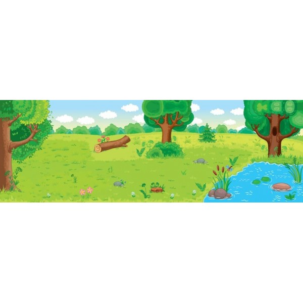 Панорамка-фантазія. Ліс (з багаторазовими наліпками)