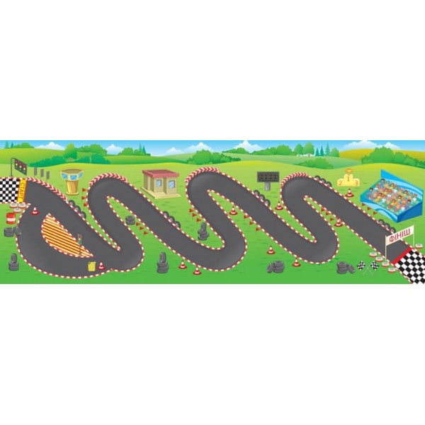 Панорамка-фантазія. Перегони (з багаторазовими наліпками)