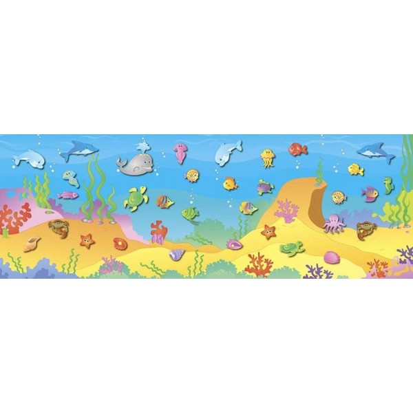 Панорамка-гра. Морські пригоди (+ багаторазові наліпки) (українською мовою)