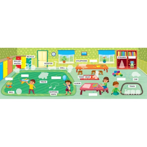 Перші слова. Мої іграшки. My Toys (+ наліпки) (українською мовою)(англійською мовою)