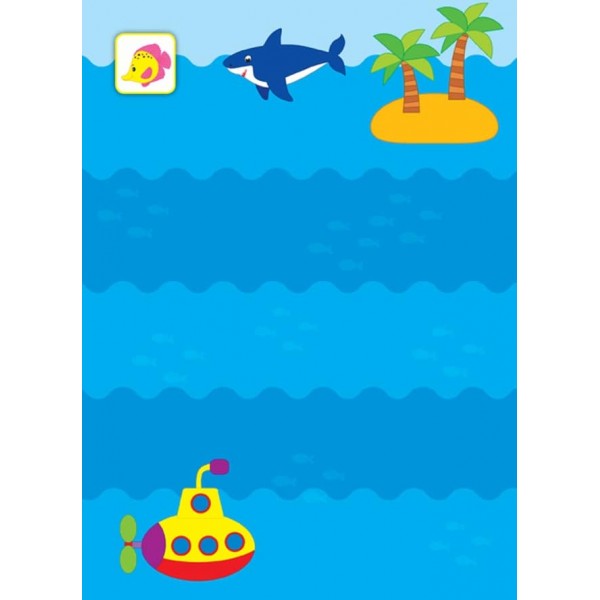 Перші наліпки. Хлюп-хлюп! У морі (українською мовою)