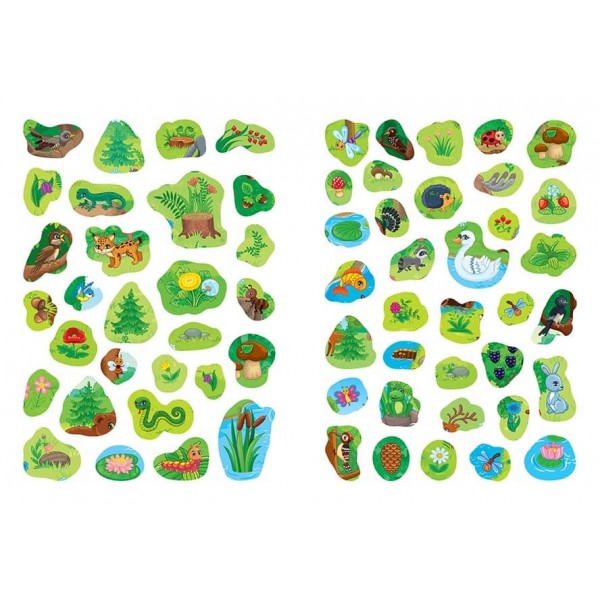 Повтори картинку. Ліс (+ наліпки)