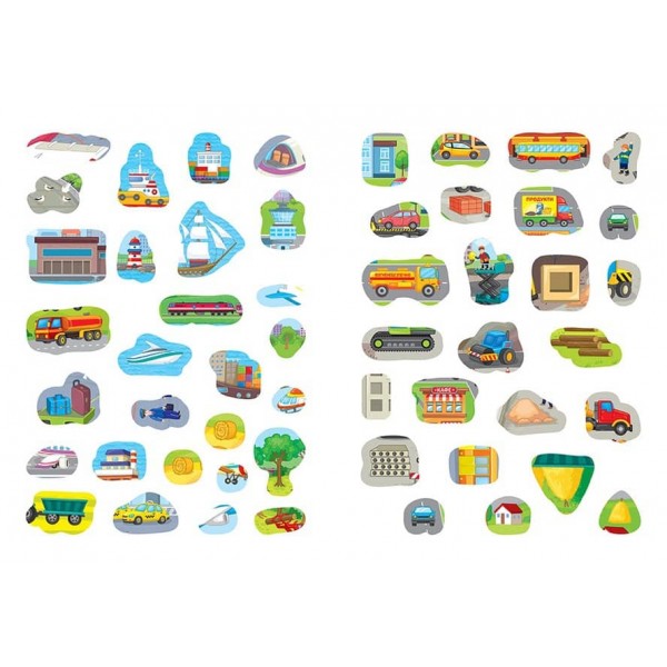 Повтори картинку. Машинки (+ наліпки)