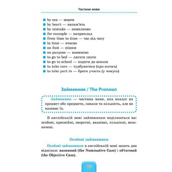 Шкільний довідничок. Англійська мова. 1–4 класи