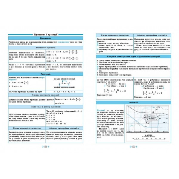 Довідник у таблицях (5-6 класи). Математика. 5–6 класи (українською мовою)