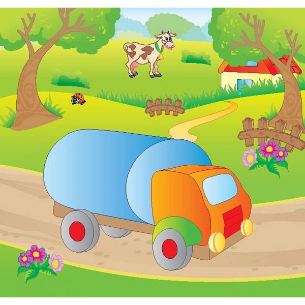 Порівнялочки-додавалочки. Машинки (з наліпками)