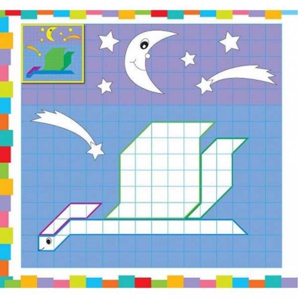 Супермозаїка з наліпок. Динозаврики (українською мовою)