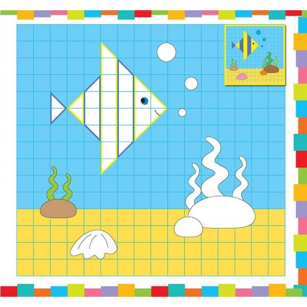 Супермозаїка з наліпок. Тваринки (українською мовою)