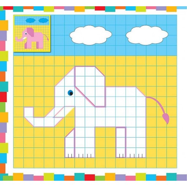 Супермозаїка з наліпок. Тваринки (українською мовою)