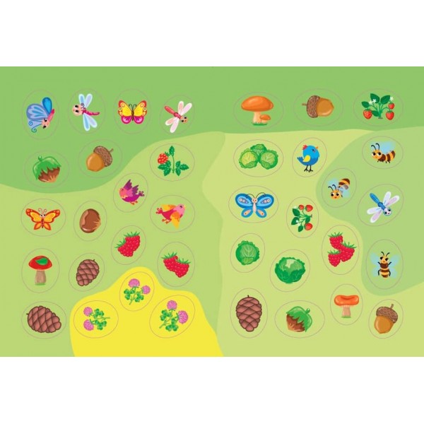 Творча майстерня з наліпками. Єнот і його друзі (українською мовою)